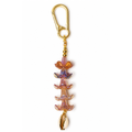 Melly Bag Charm in Brown Puakenikeni
