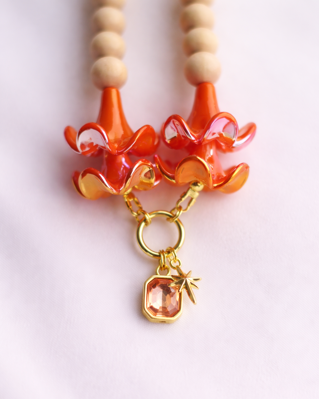 Misha Charm in Orange Puakenikeni