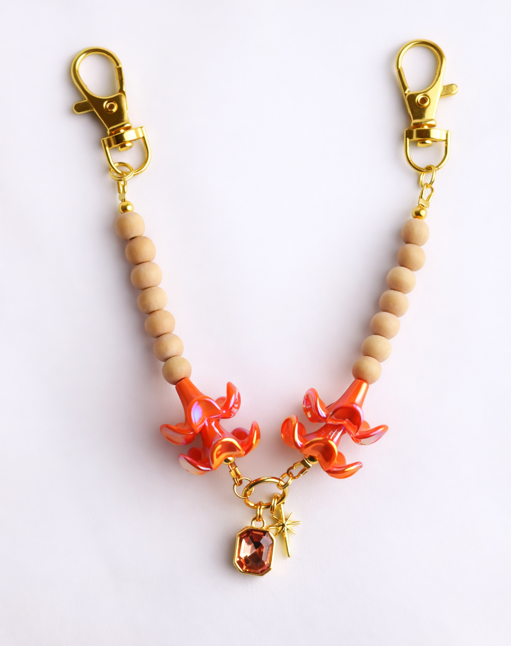 Misha Charm in Orange Puakenikeni