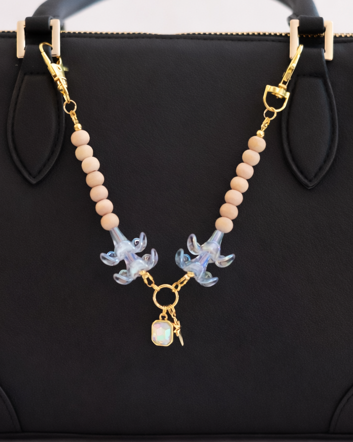 Misha Charm in Transparent Blue