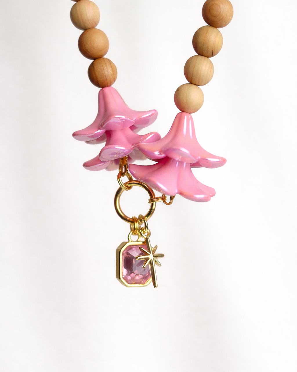 Misha Charm in Pink Plumeria