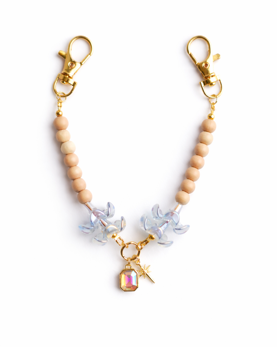 Misha Charm in Transparent Blue