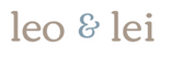 leo and lei simplified wordmark brand logo