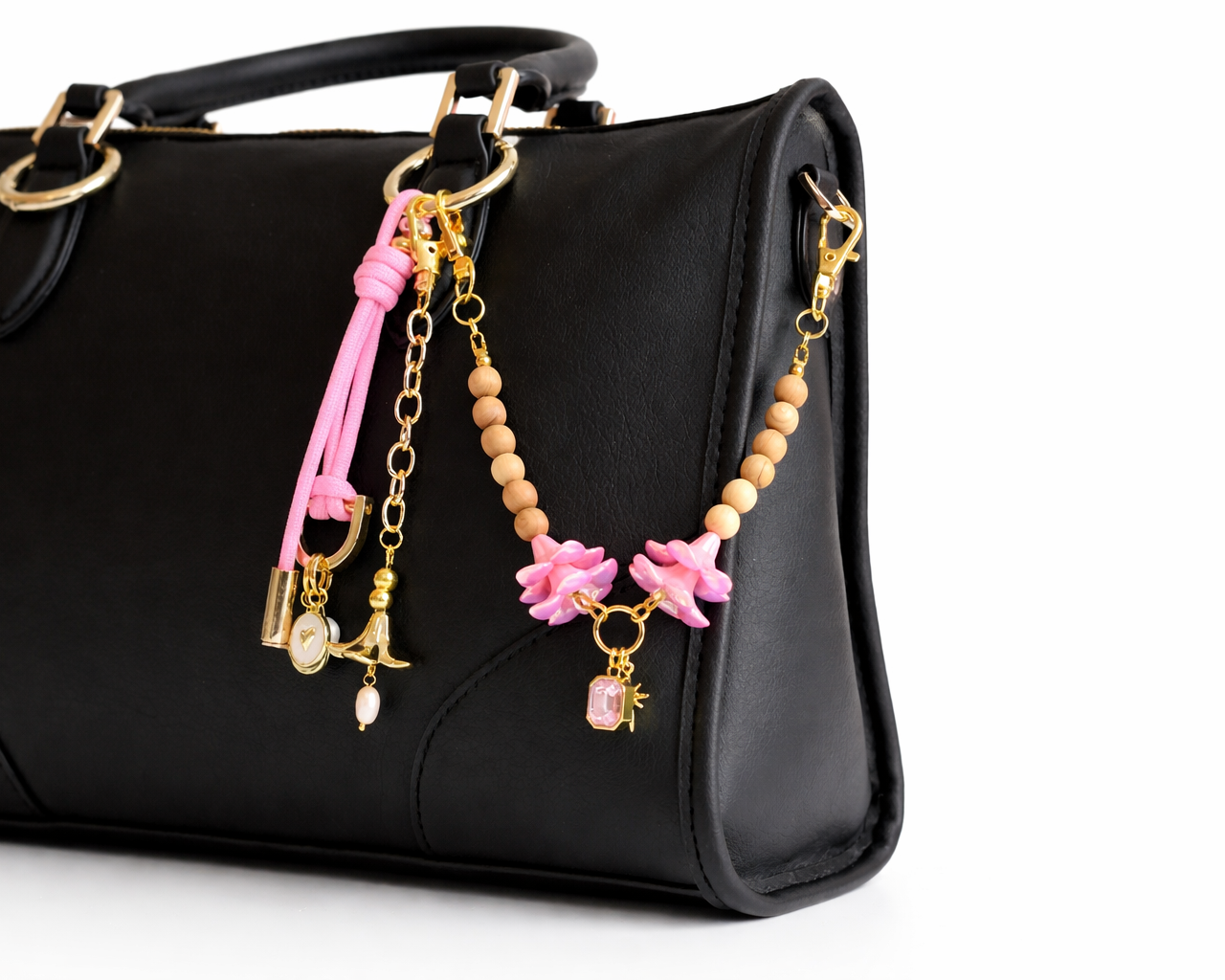 Misha Charm in Pink Plumeria