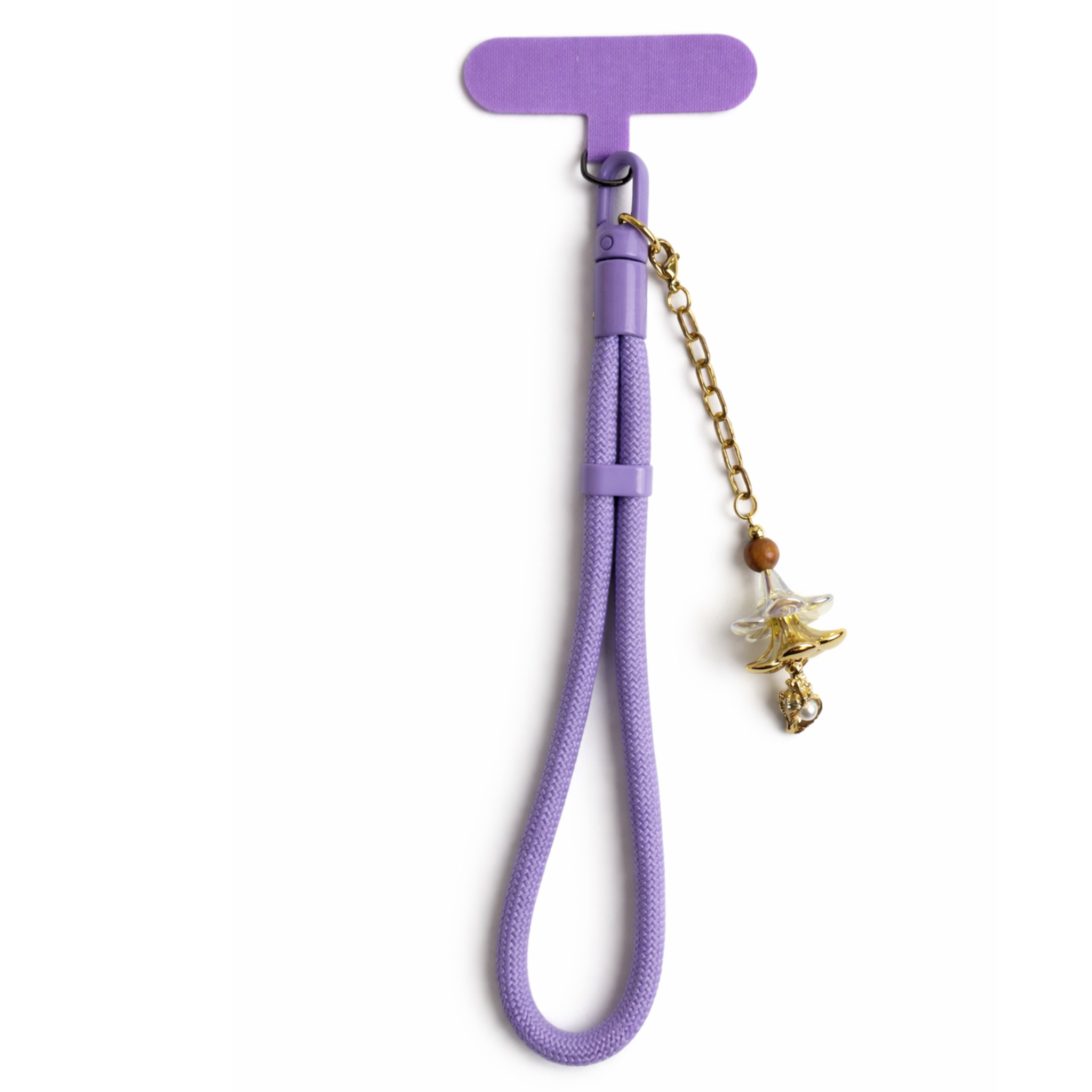 Gold Plumeria Phone Wristlet