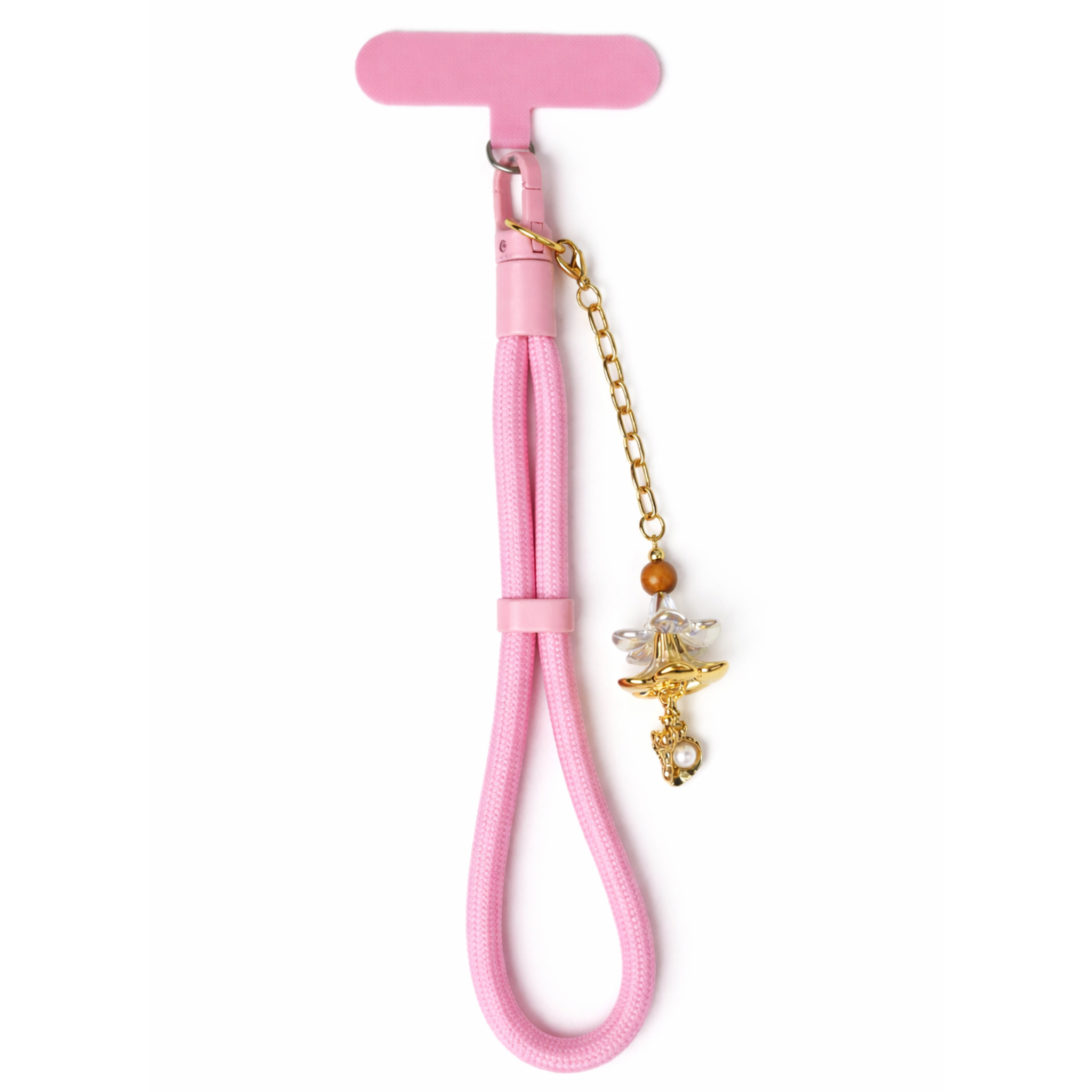 Gold Plumeria Phone Wristlet